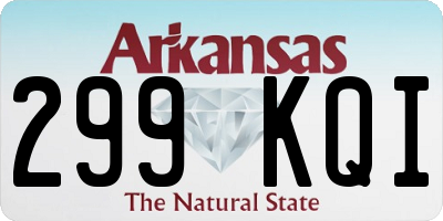 AR license plate 299KQI