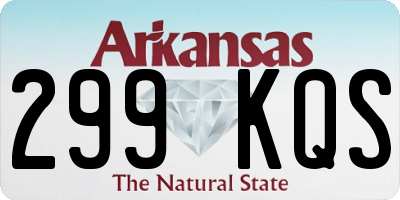 AR license plate 299KQS