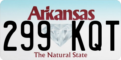 AR license plate 299KQT