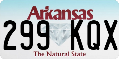 AR license plate 299KQX