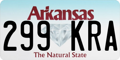 AR license plate 299KRA