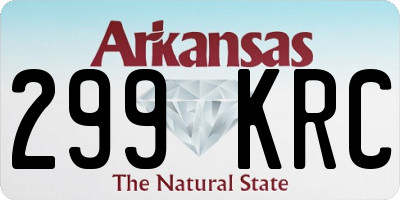 AR license plate 299KRC