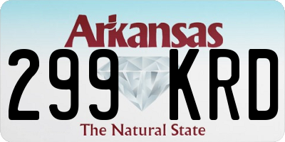 AR license plate 299KRD