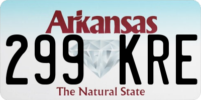 AR license plate 299KRE