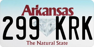 AR license plate 299KRK
