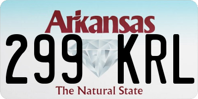 AR license plate 299KRL