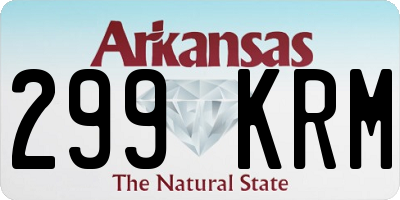 AR license plate 299KRM