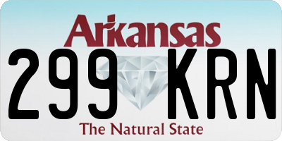 AR license plate 299KRN
