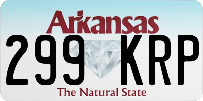 AR license plate 299KRP