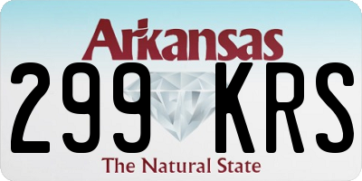 AR license plate 299KRS