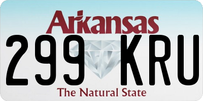 AR license plate 299KRU