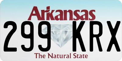 AR license plate 299KRX