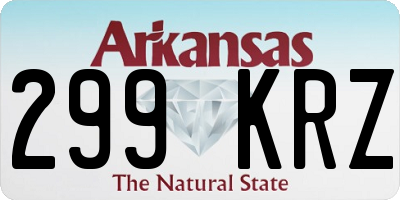 AR license plate 299KRZ
