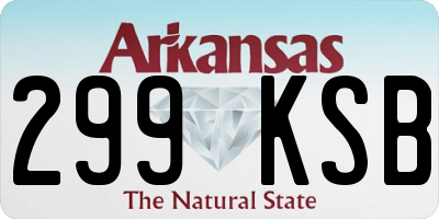 AR license plate 299KSB