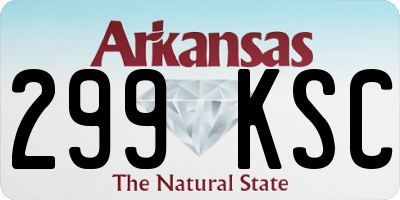 AR license plate 299KSC