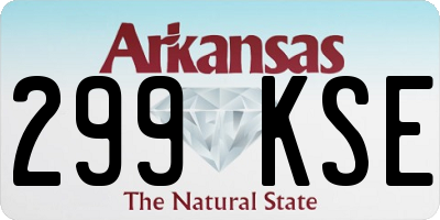 AR license plate 299KSE