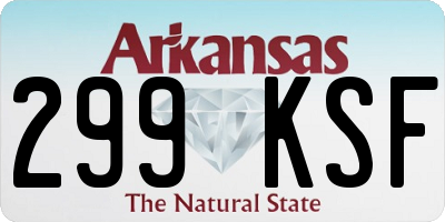 AR license plate 299KSF