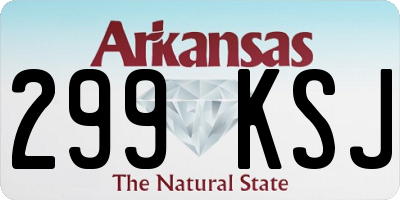 AR license plate 299KSJ