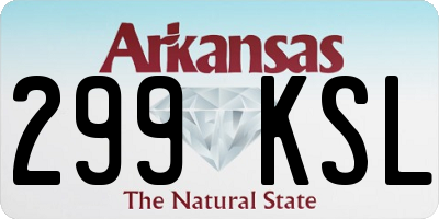 AR license plate 299KSL