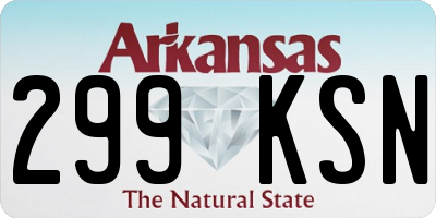 AR license plate 299KSN