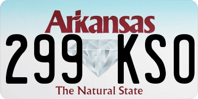 AR license plate 299KSO