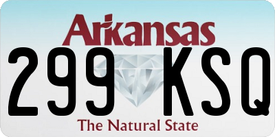 AR license plate 299KSQ