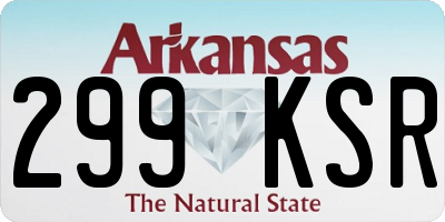 AR license plate 299KSR