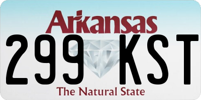 AR license plate 299KST