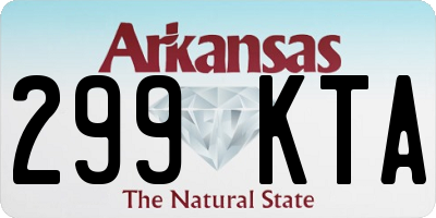 AR license plate 299KTA