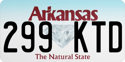 AR license plate 299KTD