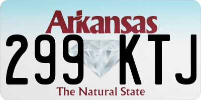 AR license plate 299KTJ