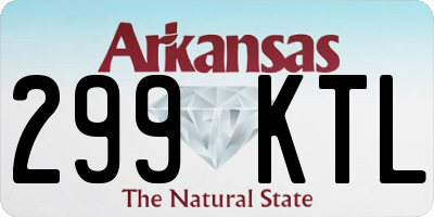 AR license plate 299KTL