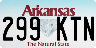 AR license plate 299KTN