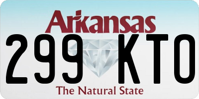 AR license plate 299KTO