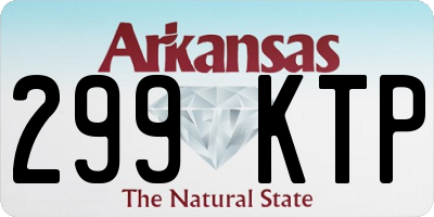 AR license plate 299KTP