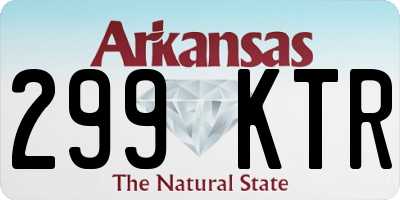 AR license plate 299KTR