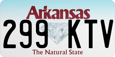 AR license plate 299KTV