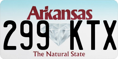 AR license plate 299KTX