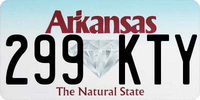 AR license plate 299KTY