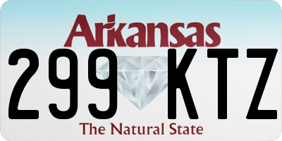 AR license plate 299KTZ