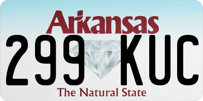 AR license plate 299KUC