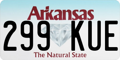 AR license plate 299KUE