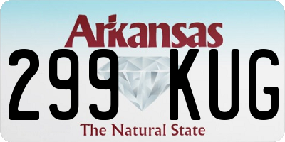 AR license plate 299KUG
