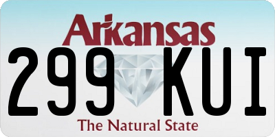 AR license plate 299KUI