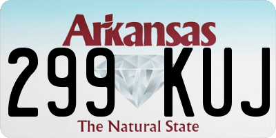 AR license plate 299KUJ