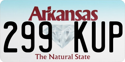 AR license plate 299KUP