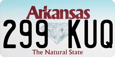 AR license plate 299KUQ