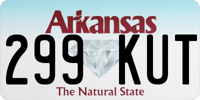 AR license plate 299KUT