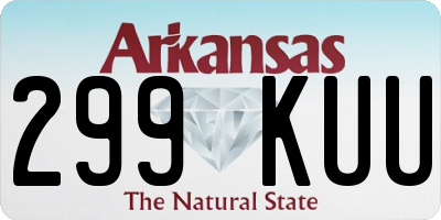 AR license plate 299KUU