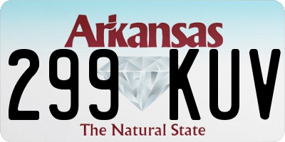 AR license plate 299KUV